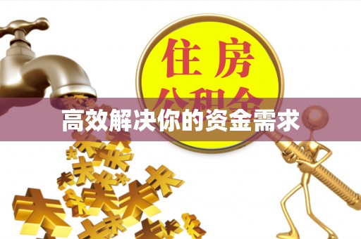 东城高效解决你的资金需求
