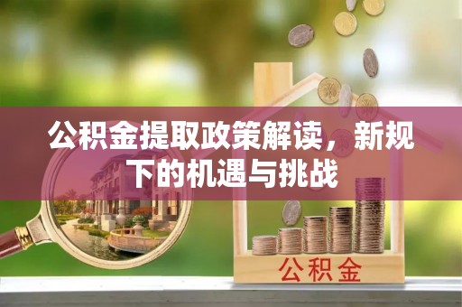 东城公积金提取政策解读，新规下的机遇与挑战